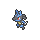 A sprite of lucario from pokemon