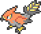 A sprite of talonflame from pokemon
