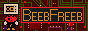 A gif of a little computer object head character on the left bouncing up and down and text that says BeebFreeb.